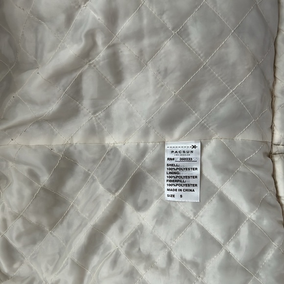 PacSun Sherpa Jacket cream colored - Picture 9 of 11